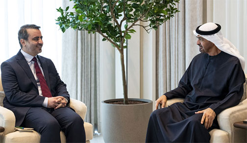 محمد بن زايد يبحث مع الشيباني العلاقات الثنائية والتطورات الإقليمية