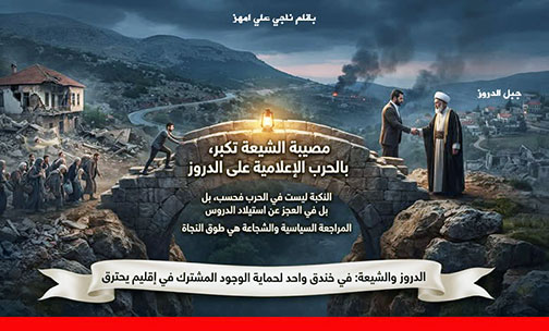 مصيبة الشيعة تكبر، بالحرب الإعلامية على الدروز