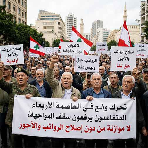 تحرك واسع في العاصمة الأربعاء.. المتقاعدون يرفعون سقف المواجهة: لا موازنة من دون إصلاح الرواتب والأجور