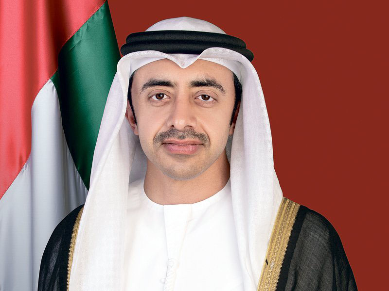 عبدالله بن زايد يتلقى اتصالا هاتفيا من وزير الخارجية الروسي