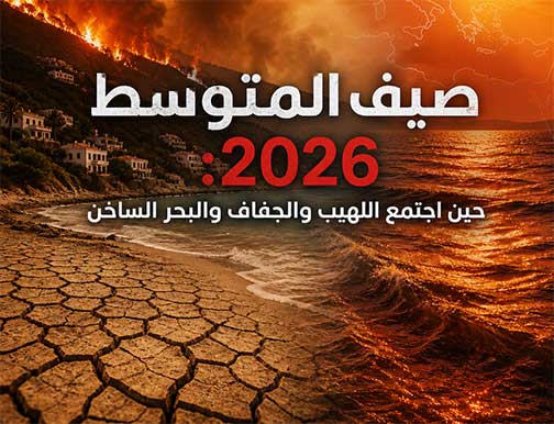 صيف المتوسط 2026: حين اجتمع اللهيب والجفاف والبحر الساخن