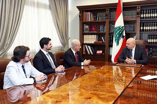 الرئيس عون استقبل السفير الأميركي في لبنان وأعضاء من  لجنتي الشؤون الخارجية والقوات المسلحة في الكونغرس الاميركي