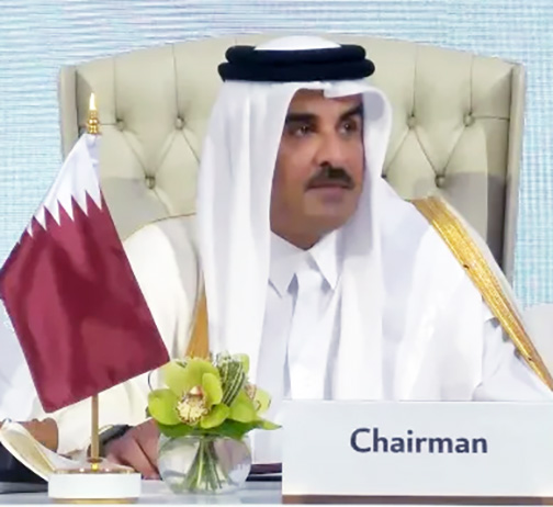 أمير قطر: العدوان الإسرائيلي غادر وجبان والحرب على غزة تحولت إلى إبادة