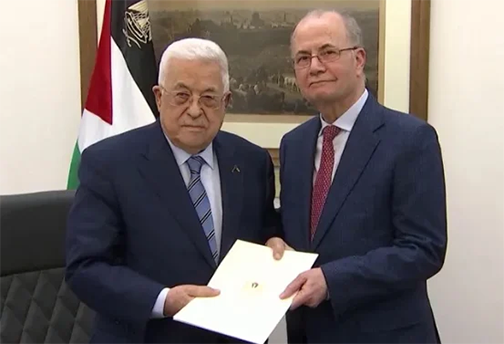 لرئيس الفلسطيني محمود عباس يعلن تشكيل حكومة جديدة