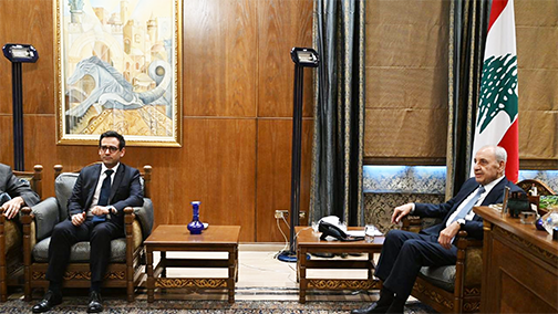 وزير الخارجية الفرنسي ستيفان سيجورنيه يستهل جولته الرسمية بلقاء مسؤولين لبنانيين
