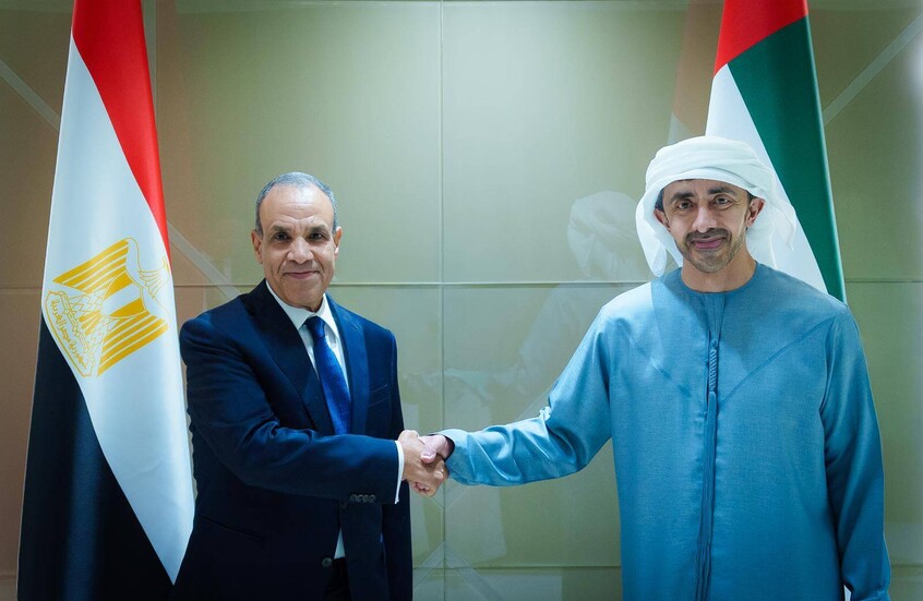 وزيرا خارجية الإمارات ومصر يبحثان تطورات المنطقة