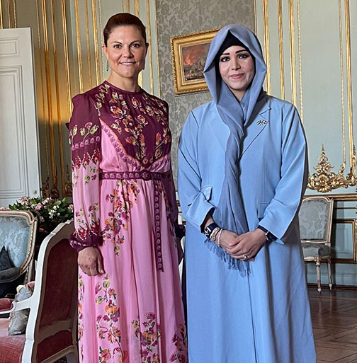 ولية عهد السويد تستقبل لطيفة بنت محمد… مباحثات رفيعة المستوى لتعزيز الشراكة في مجالات الصحة والرفاه وجودة الحياة