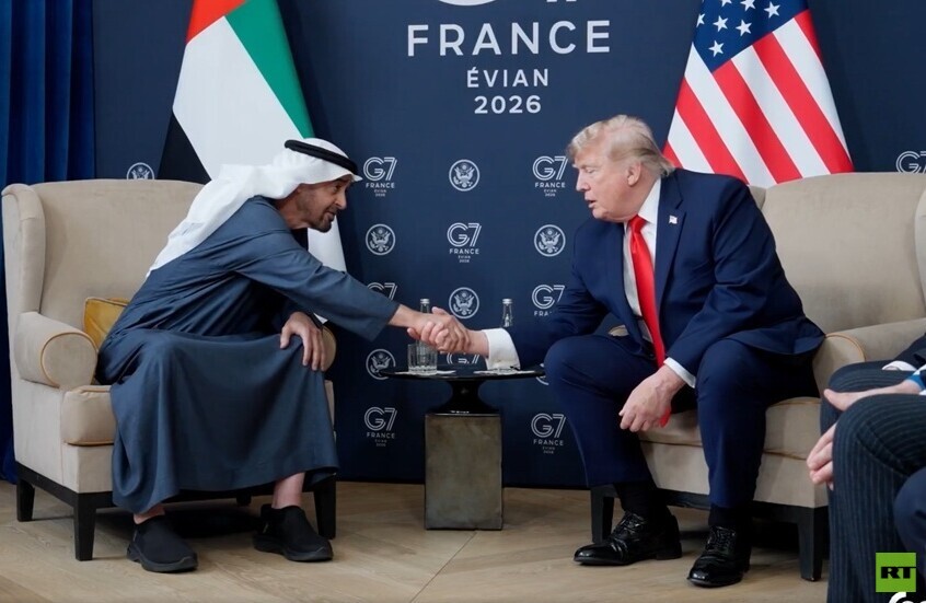 رئيس دولة الإمارات يلتقي ترامب في قمة السبع